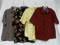 Men's Button Front Shirts ~ Size Large ~ Lot of 4