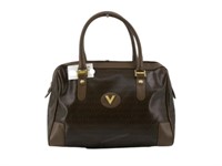 VALENTINO Brown Leather Designer Hand Bag