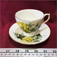 Queen Anne Bone China Teacup & Saucer