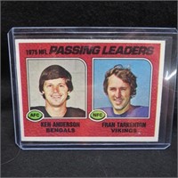 Ken Anderson & Fran Tarkenton 1976 Topps 201