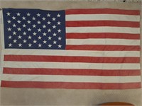 Vintage U.S.A. 50 Star "Storm King" Cotton Flag
