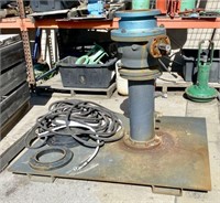Heavy Steel Valve Test Stand and Hoses