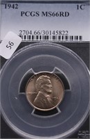 1942 PCGS MS66 RED LINCOLN CENT