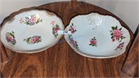(2) Hand painted Serving Bowls