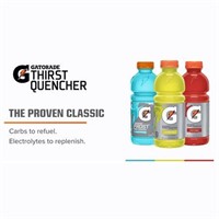 (12 Bottles) Gatorade Zero with Protein, 10g Whey