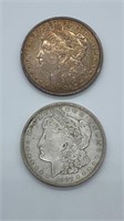 (2) 1921-D Morgan Dollars (Denver)