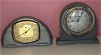 Lot of 2 Vintage Mechanical Alarm Clocks