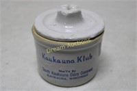 Small Kaukauna Dairy Crock with Lid