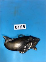 1979 Indiana Metal Craft whale belt buckle
