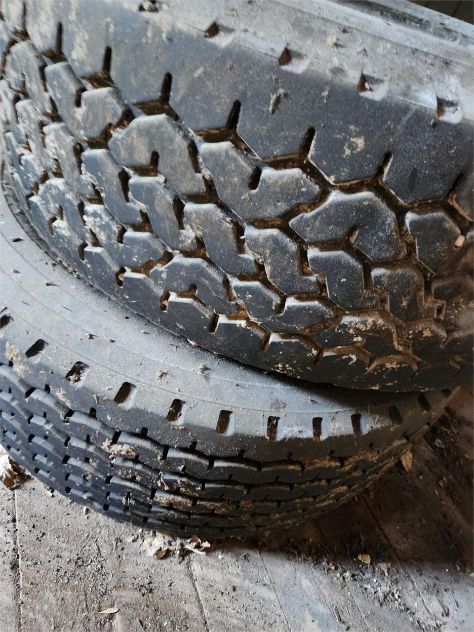 2 Very Large Truck Tires, includes a 3rd tire that