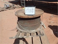 Qty (2) Large Spools of 1.5"X600' Steel Cable