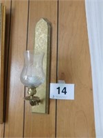 Pair of  brass wall sconces
