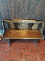 Cute 2 Seat Wood Bench