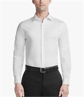 VAN HEUSEN MENS FLEX SLIM FIT WHITE SHIRT - L