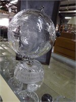 Waterford crystal globe on stand/trophy Biscayne F