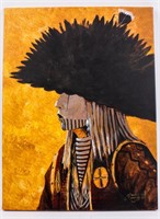 Art- Acrylic on Canvas by Reuben Richards Navajo