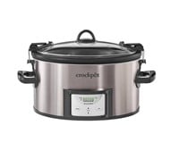 7-qt. Black and Stainless Steel Cook and Carry