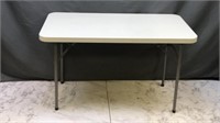 4ft Folding White Table Portable