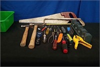 Box Saws, Hammers, Screwdrivers, Misc