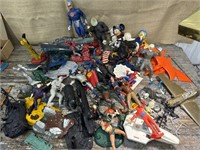 Bin Of Model Figures - Super Hero’s, Mickey And