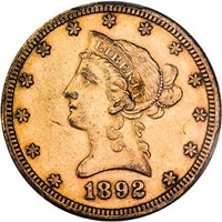 $10 1892-CC PCGS AU53 CAC