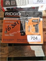 ridgid 18v brad nailer - tool only