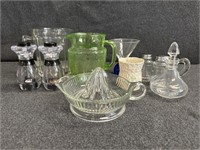 Uranium Green Princess Glass pitcher