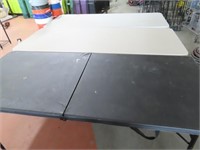 (3) asst Folding 6' Poly Tables