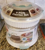 Brand New 2 Pack Cake Cookies Cupcakes Carrier Set