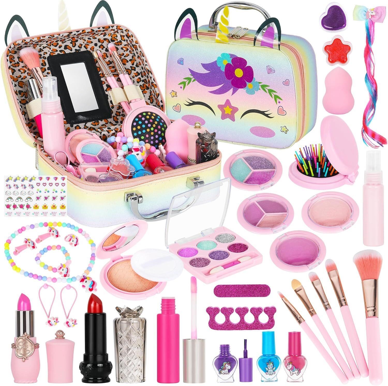 Kids Makeup Kit  34 Pcs Washable Makeup for Kids