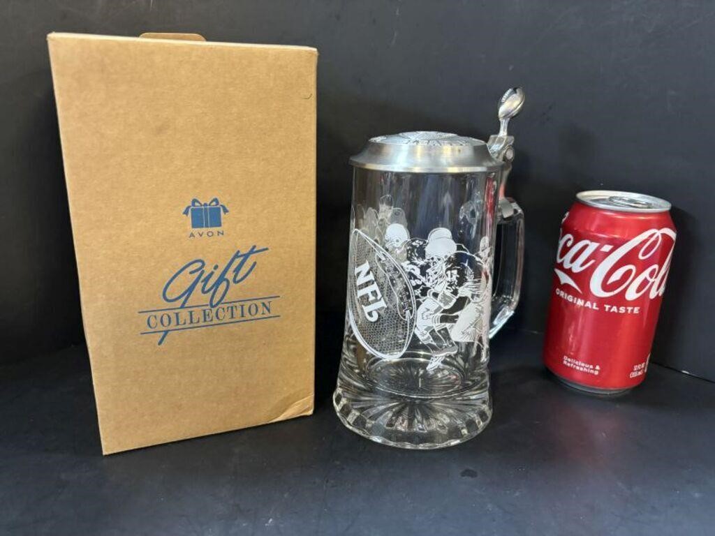 Avon German Made Glass NFL Football Stein