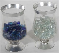 Glass Vases 8" tall