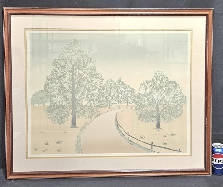 Country Road LE Serigraph Art Signed John Paulson