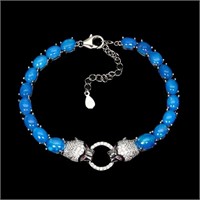 Natural Ethopian Blue Opal Bracelet