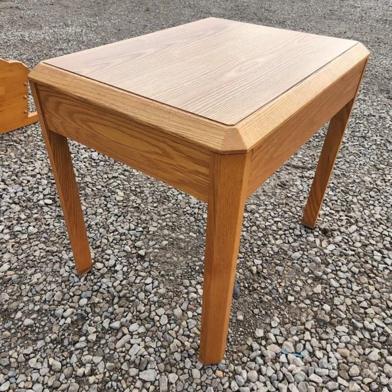 Wooden Side Table   20"x26"x24"H