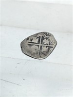 Colonial Spainish Silver Cob Coin Piece