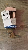 Master lock with keys