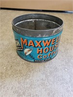 Maxwell house coffee tin no lid