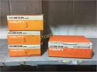 3 Boxes of Hilti DN72P8 Pins - 3"