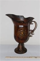 Decorative metal pitcher