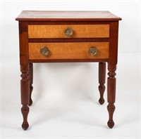 American Cherry & Figured Maple 2-Drawer Stand