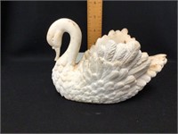 Salt Stone Swan Planter