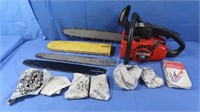 Homelinte 240 19" Chainsaw w/Extra Bars & Chains