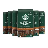 6 PACK Starbucks Pike Place Ground Coffee