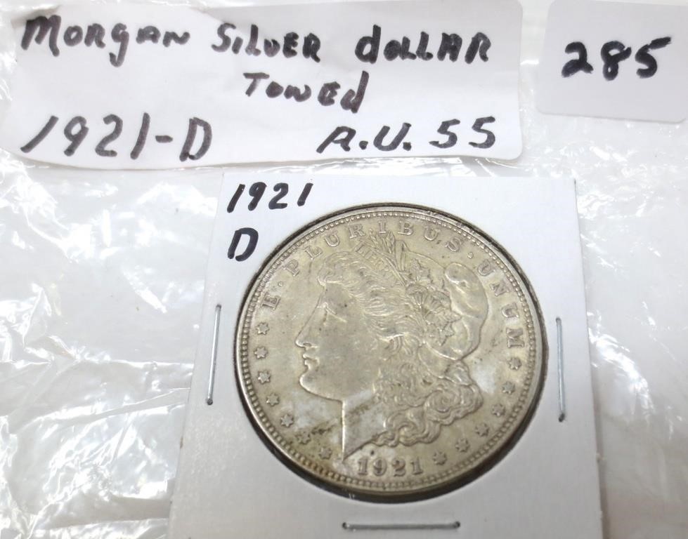 MANY silver dollars & other coins, plus Jewelry