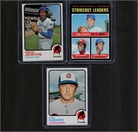 Lot of 3 1970s Topps Vintage Baseball Cards