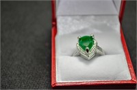 3ct emerald diamond ring