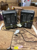 2ct.Unknown brand electric heaters