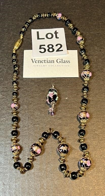 Vintage Venetian Glass Necklace