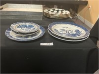 Lot Of Real Old Willow English Plates